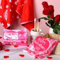 thumbnail image 3 of 6 Pcs Valentine''s Day Kitchen Towels Cute Valentines Bathroom Hand Towels Dish Tea for Gifts Heart Decorations 18 x 28 Inches, 3 of 6