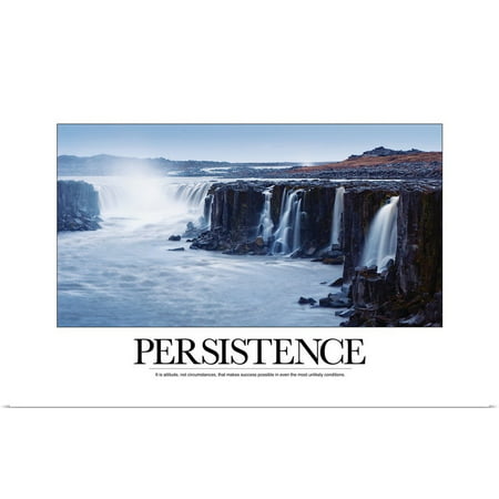 Great BIG Canvas | Rolled Kate Lillyson Poster Print entitled Inspirational Poster: It is attitude, not circumstances, that makes success