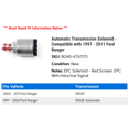 thumbnail image 2 of Automatic Transmission Solenoid - Compatible with 1997 - 2011 Ford Ranger 1998 1999 2000 2001 2002 2003 2004 2005 2006 2007 2008 2009 2010, 2 of 2