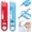 2 Color, variant on 2PCS 4 in 1 Needle Threader with Seam Ripper Ruler Scale and Magnifier | 2026 Upgrade Multifunctional Magnetic Seam Guide with Seam Ripper and Spare Needle for Easy Threading and Stitch Removal