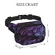 thumbnail image 4 of Fotbe Lilac Cangurera Cuadrada con Estampado de Doble Capa, Bolsa de Cintura Ajustable Mini para Hombres y Mujeres, 4 of 9