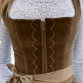 thumbnail image 7 of Women'S Bavarian Oktoberfest Dirndl Dress With Apron Costume German Outfit Velvet Dress Lace-Up, 7 of 7