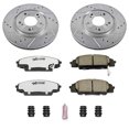 thumbnail image 3 of PowerStop Front Z26 Street Warrior Carbon-Fiber Ceramic Brake Pad and Drilled and Slotted Rotor Kit Fits: HONDA Select Models K2276-26, 3 of 9