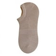 thumbnail image 1 of Nvzi 10 pares de calcetines invisibles para hombre, antideslizantes, de silicona, con absorción de humedad, de corte bajo, invisibles, informales, color caqui, 1 of 2