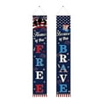 thumbnail image 2 of Clearance Under $5!Yyuenw American Flag Patriotic Soldier Porch Sign Banners, 4th of July Decorations Patriotic Decor Pre-assembled Hanging Banners for Yard Indoor Outdoor, Memorial Day Decorations, 2 of 5