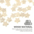 thumbnail image 6 of Mobestech 50Pcs Beige Wooden Star Beads for Jewelry Making Craft Supplies DIY Bracelet and Necklace Accessories, 6 of 8