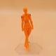 thumbnail image 4 of Injueey Juguetes modelo de cuerpo humano de PVC con exquisitos juguetes cognitivos científicos para niños, muñeca Kun, elección de regalo pinturas macho naranja, 4 of 6