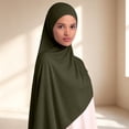 thumbnail image 2 of QASIEATN Cozy Silk Scarves for Women Cotton Hijab Women's Headscarf Quality 180 X 55 Cm Soft Breathable and Opaque Fall Fashion Accessories, 2 of 5