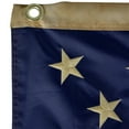 thumbnail image 2 of Patriotic Americana Tea-Stained Embroidered Outdoor House Flag with Grommets 3' x 5', 2 of 2