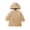 Khaki, variant on Odeerbi Baby Boys Girls Coats Sweatshirt Toddler Solid Color Plush Cute Bear Ears Winter Hoodie Thick Coat Pullover