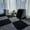 Black Gray, variant on 10Pcs Baby Playmat Soft and Fluffy Interlocking Floor Tiles Machine Washable Suitable for Family Playroom Bedroom Home Decor Rug