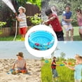 thumbnail image 4 of Inflatable Family Pool, Diameter 110 cm, Height 27 cm, Pool Inflatable for , 3 Rings Inflatable Backyard Pool, Blue, 4 of 5