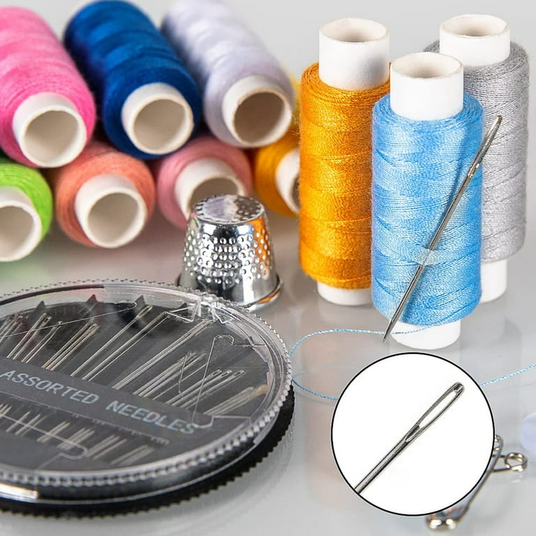 Mini Travel Kit Sewing Mendng Kit Buttons Needle & Thread Pocket Size Pins  Handy