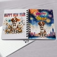 thumbnail image 4 of Happy New Year with Brittany Spaniel Fireworks Holiday Xmas Winter 2025 Spiral Bound Journal Brittany Dog Lover Gifts Idea 5x7in Spiral Notebook - 00025, 4 of 5