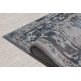 thumbnail image 4 of Ladole Rugs Pasific Cream Brown Blue Bordered Design Vintage Style Durable Indoor Runner Rug Carpet, 3x5 (2'7" x 4'11", 80cm x 150cm), 4 of 6