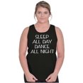 thumbnail image 3 of Sleep All Day Dance At Night Fun Tank Top Tee Shirt Women Brisco Brands S, 3 of 5