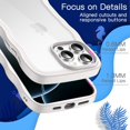 thumbnail image 5 of Wavy Case for iPhone 16 Pro Max 6.9-Inch, Cute Wave Frame Curly Shape Shockproof Phone Cover for Women and Girls, Clear Hard PC Back (Desert Titanium), 5 of 5