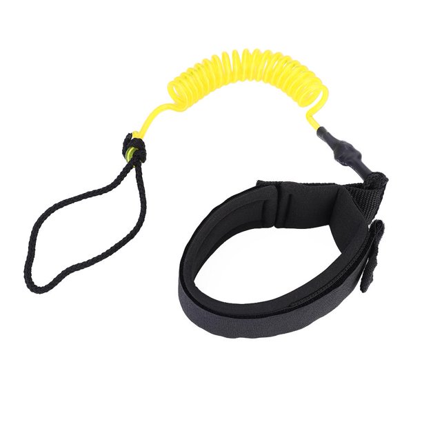 Tebru Stand Up Paddle Board Coiled Spring Leg Foot Rope Surfing Leash