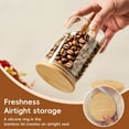 thumbnail image 2 of GOSCHE Glass Jars with Lids and Spoon 15oz Food Canisters for Cookie Sugar Spice Coffee Beans Tea Flour Nuts Candy Oat Set of 2, 2 of 7