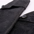 thumbnail image 5 of IYTR Men's Gothic Coat Solid Color Long Sleeve Jacket Zipper Stand-up Collar Medieval Retro Swallowtail Coat Black M, 5 of 6