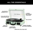 thumbnail image 3 of Victrola Journey Bluetooth Portable Suitcase Record Player with 3-speed Turntable & Built-in Speakers | Black, 3 of 10