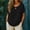 *Black, variant on Women's Faux Linen Dolman Sleeve Short Sleeve Crewneck Top ,Loose Fit Casual Blouse Gray,Womens Plus XL