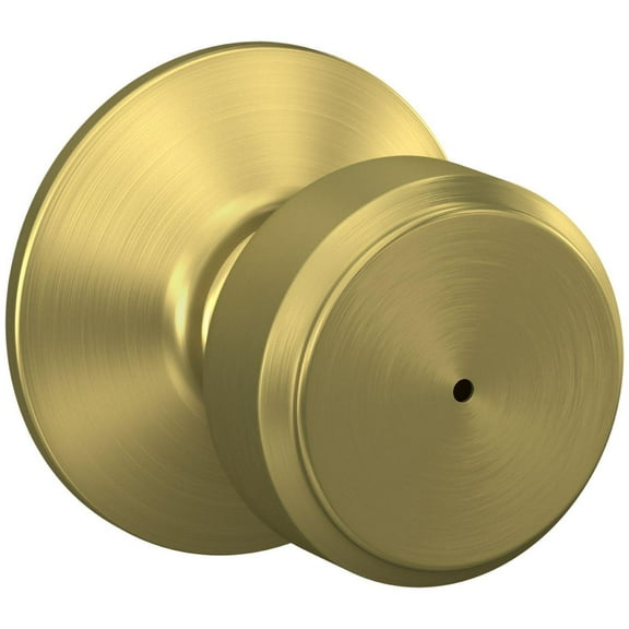 Schlage F40-Bwe Bowery Privacy Door Knob Set - Brass