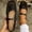 Black, variant on Women's Mary Jane Flats Round Toe Lace Mesh Buckle Strap Ballet Shoes Flat Low Heel Dress Casual Spring Summer Zapatos Mujer