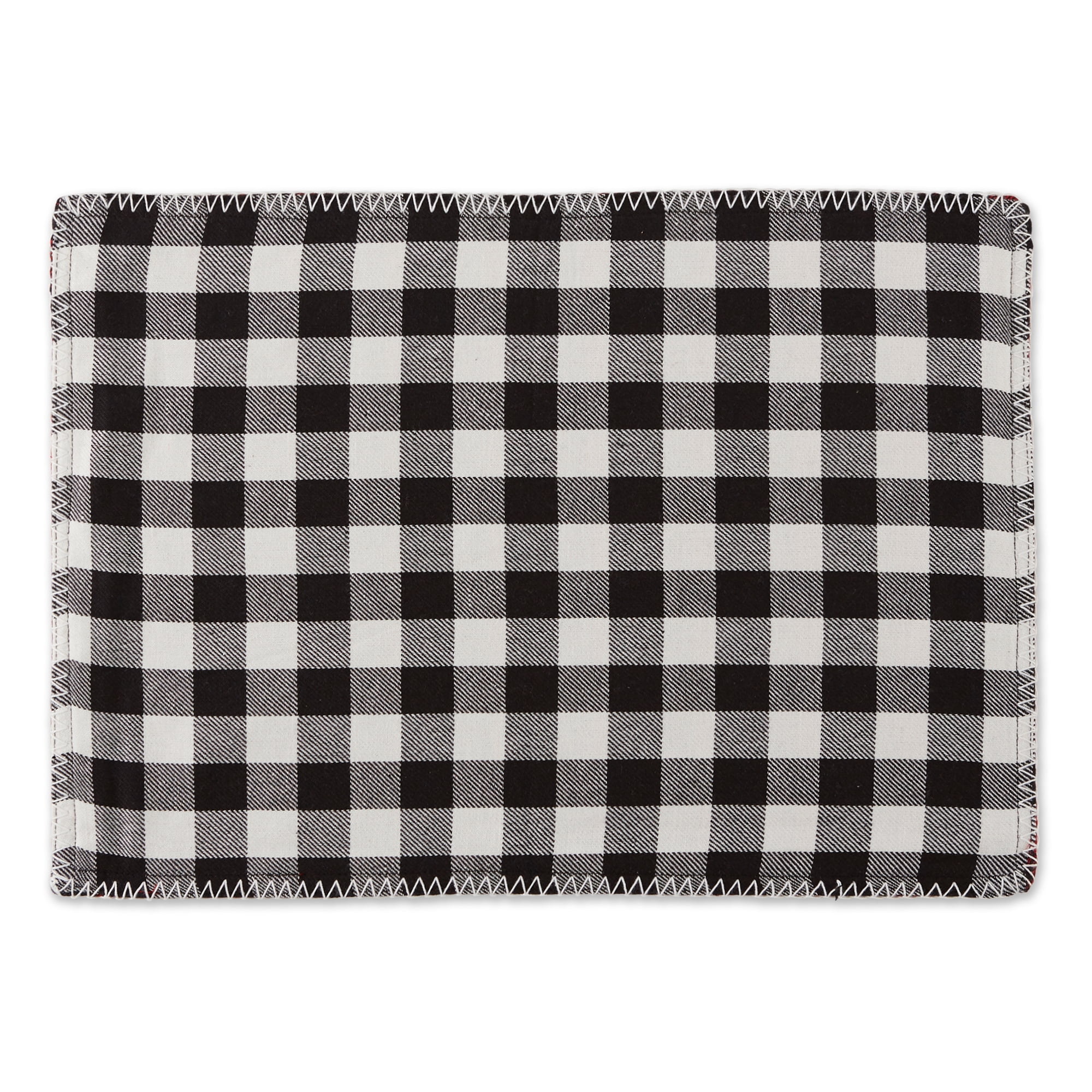 Christmas Buffalo Check With Embroidery Placemat (Set of 6)