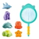 thumbnail image 1 of Baby bath water toy - Bath Toy , Fishing Floating Animals Squirts Toys Games Playing Set with Fishing net , Fish Net Game in Bathtub Bathroom Pool for Babies Toddlers and Kids (green), 1 of 5