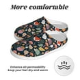 thumbnail image 6 of Rateoe Autumn Fox Owl Print Women's Men's Cotton Knit Slippers Lightweight Memory Foam Indoor House Shoes with Anti-Skid Sole-44/45, 6 of 7