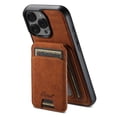thumbnail image 2 of Ancove 2 in 1 Detachable Magnetic Wallet Compatible with iPhone 15 Case with Card Holder Faux Leather Men Women Kickstand Compatible with MagSafe,Khaki, 2 of 14