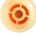 thumbnail image 4 of 3Pcs Guitar Control Knob 1 Volume 2 Tone Fit Top Plastic Set Kit Instrument Accessory Replacement Yellow, 4 of 4