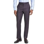 Tallia Mens Classic fit Dress Pants 36 / 30 Burgundy Red Solid