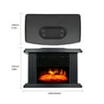 thumbnail image 2 of HIBIBUD Fireplace Stove Freestanding Heater with Realistic 3D Flame,Indoor Stove Heater,1000W Portable Small Fireplace Heater with Thermostat, 2 of 7