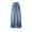 Blue 1, variant on LYHaoo Girls Jeans Wide Leg Baggy Denim Pants High Elastic Waisted Cute Bow Trousers Casual Kids Streetwear Trendy Jogger Trousers Sizes 4-5 Years Blue