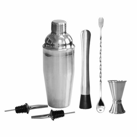 6Pcs/Set Cocktail Shaker practical Stainless Steel Bartender Tool Mixer Drink Bar