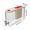 thumbnail image 4 of Sentmoon Plastic Pitcher Pitchers for Drinks Drink Dispenser 4L Plastic Beverage Server with Spigot and Lid Large Capacity Cold Drink Container for Iced Tea Lemonade Parties Home, 4 of 8