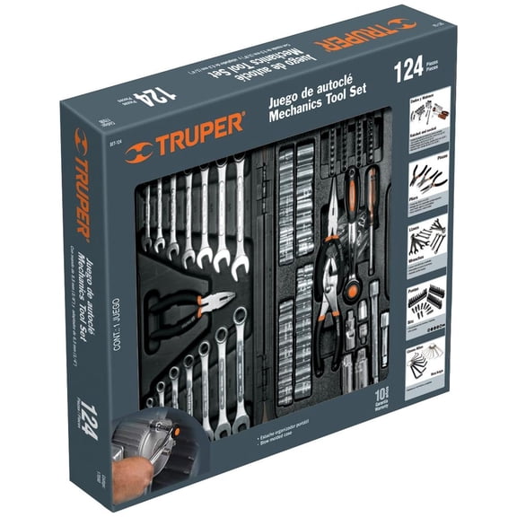 Set de Herramientas Truper 124 Piezas Mod. SET-124