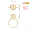 thumbnail image 5 of ANGARA Trillium Golden South Sea Cultured Pearl Solitaire Ring in 14K Yellow Gold for Women | June Birthstone, Birthday, Anniversary, Jewelry Gift for Women | Pearl Ring, 5 of 8