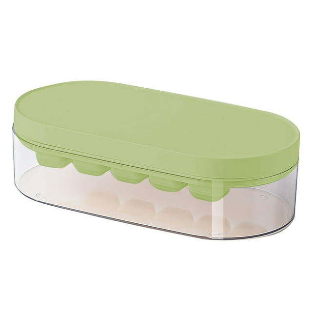 SIfdSeng Contenants de Préparation de Collations avec Couvercles Glaçons de Qualité Alimentaire avec Couvercle Plateau à Glaçons Facile à Ranger Mini Glaçons Pressables Bacs en Plastique Transparents avec Couvercles Contenant à Collations Bébé