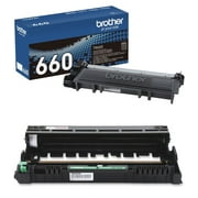 Brother Genuine High Yield Toner Cartridge TN-660 (TN660) and Drum Unit DR-630 (DR630) Set