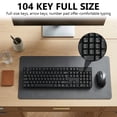 thumbnail image 5 of LEXVARO Wireless Keyboard and Mouse Combo, 104 Full Size Keyboard, 2.4GHz Portable for Computer, Mac, Laptop, PC, Windows, Black, 5 of 7