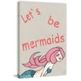 thumbnail image 2 of Marmont Hill Let's Be Pink Mermaids Canvas Wall Art, 2 of 7