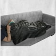 thumbnail image 6 of Alcohol Soft Flannel Fleece Throw Blanket, Bottle of Beer with Hand-Drawn Lettering of Stout Pale Ale Lager Wheat, Cozy Plush for Indoor and Outdoor Use, 50" x 60", Black and Eggshell, by Ambesonne, 6 of 6