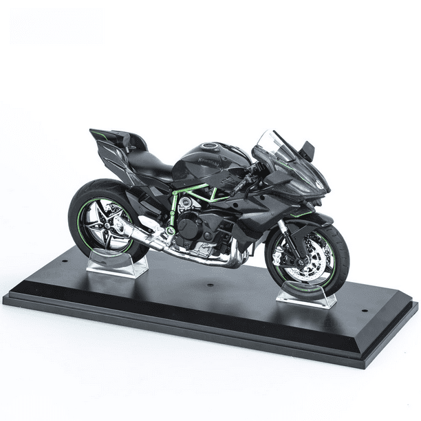 Simulación de aleación con sonido y luz, modelo de motocicleta ninja Saki, juguetes para niños, adornos, exhibición de regalos