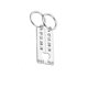 thumbnail image 2 of Guardurnaity Paquete de 2 llaveros de acero inoxidable para parejas, ceremonia de compromiso de boda, amantes que viajan, llaveros de corazón, regalos de Ropa, zapatos y accesorios Miscelánea Plata Guardurnaity AP011942-03B, 2 of 6
