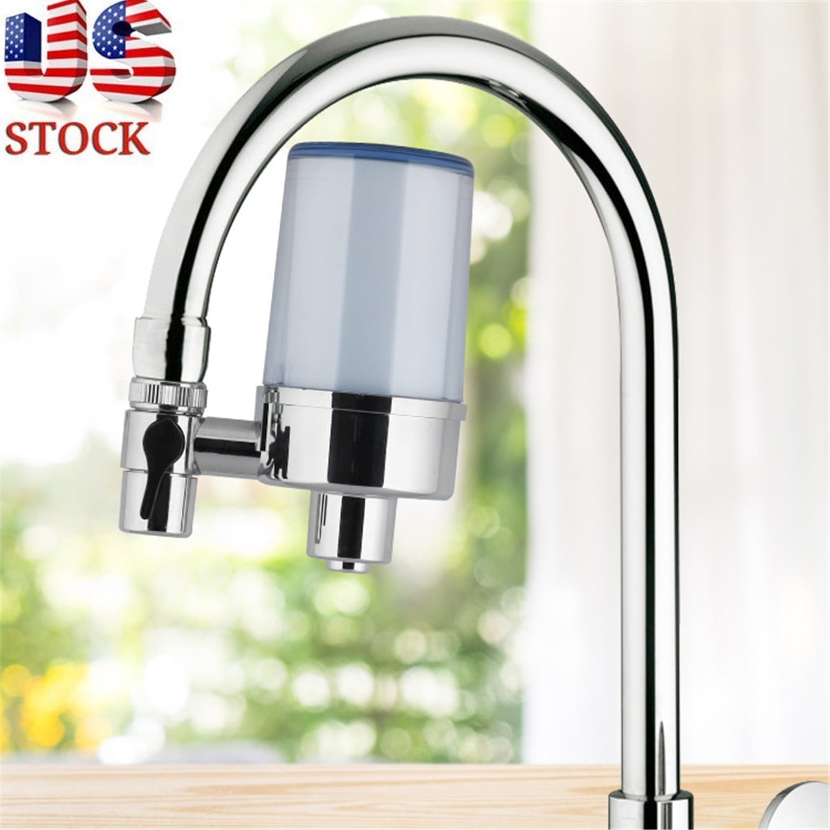 US Faucet Water Filter Household Kitchen Washable Faucets Mount Tap