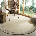 thumbnail image 2 of SAFAVIEH Cape Cod Hyram Geometric Area Rug, Ivory/Light Beige, 9' x 9' Round, 2 of 7