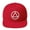 Red, variant on AA NA lg Circle Triangle White Logo Clean Sober 12-step Recovery Support Gift Modern Snapback Hat (Red)